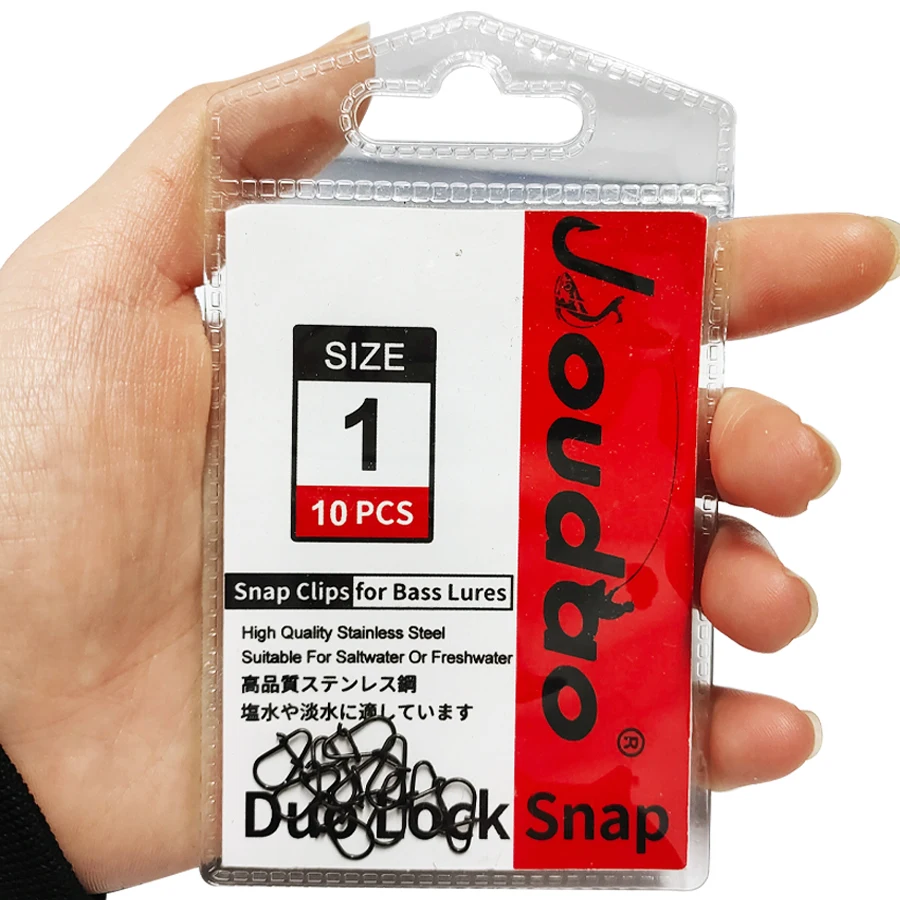 Duo Lock Snap Swivel High Strength Fishing Snap Clip Stainless Quick Change Fishing Snaps Solid Black Nickel 29lb-104lb