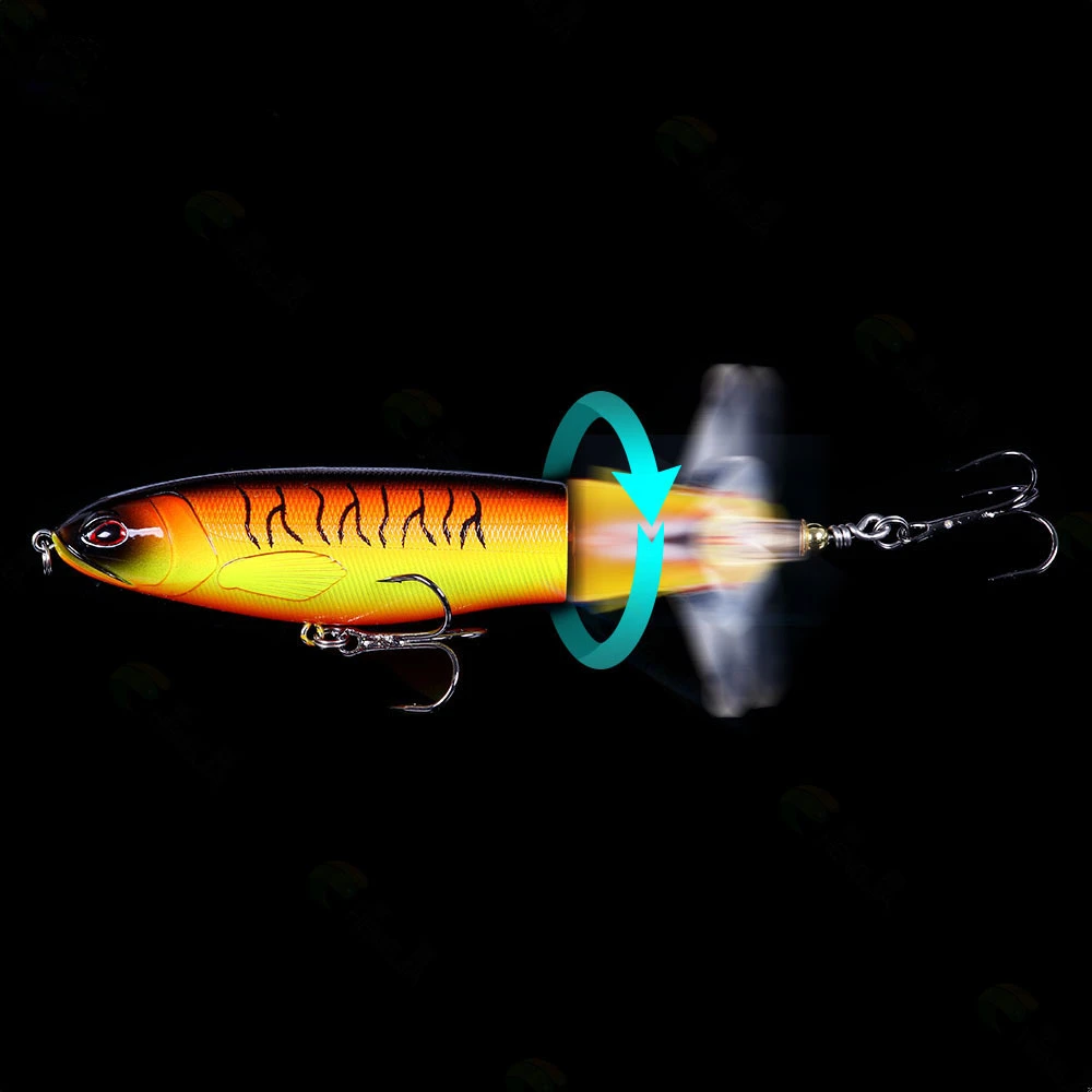 13g 17g 36g Whopper Popper Propeller Topwater Fishing Lures Artificial Bait Hard Crankbait Wobbler Rotating Tail Fishing Tackle