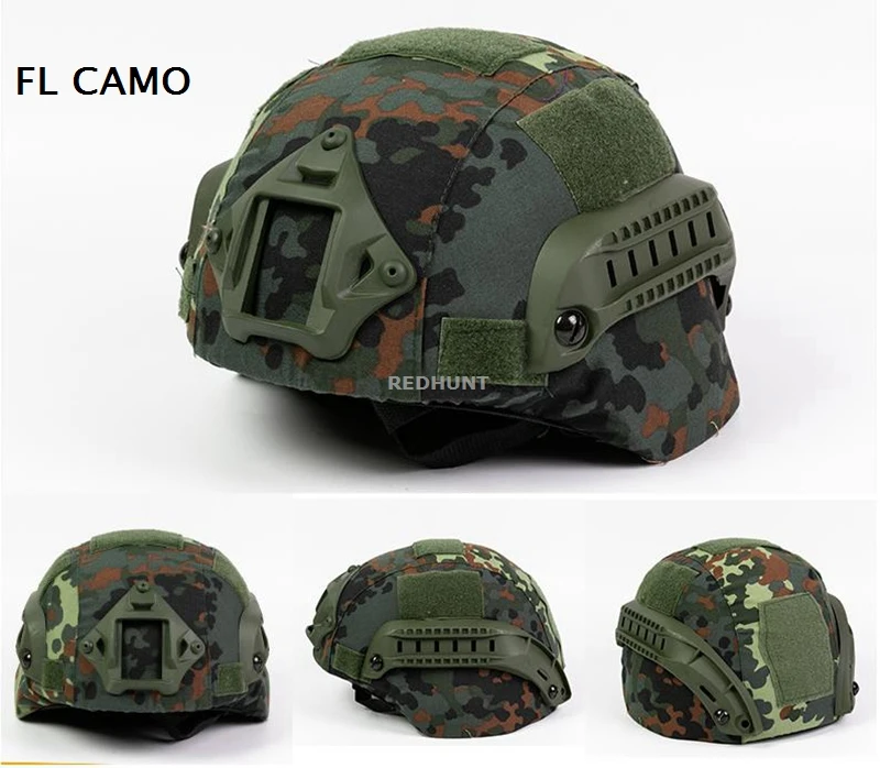 MICH2000 Helmet Cover Outdoor Sports Airsoft Gear Helmet Accessory Tactical Camouflage Cloth Helmet Cover for MICHHelmet