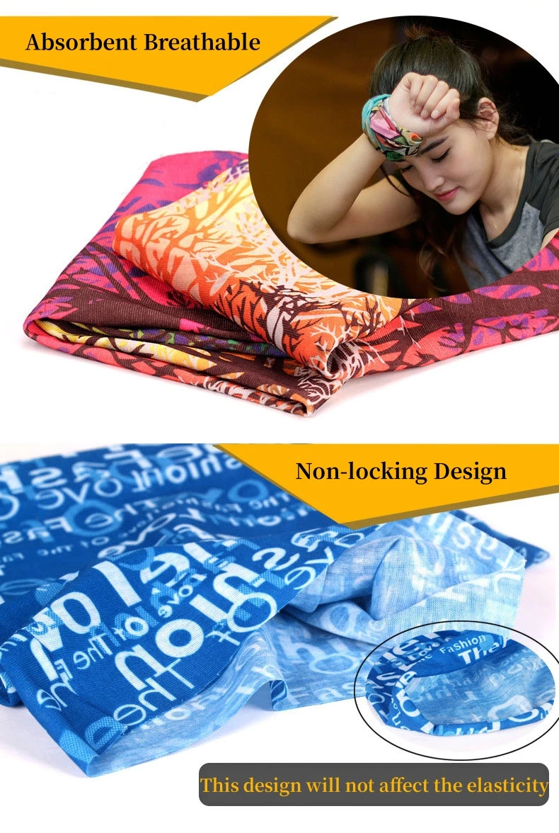 Tubular Seamless Bandanas Unisex Striped Head Scarf For Woman Man Tactical Face Masks Cycling Headband Balaclava Male Headsacrf