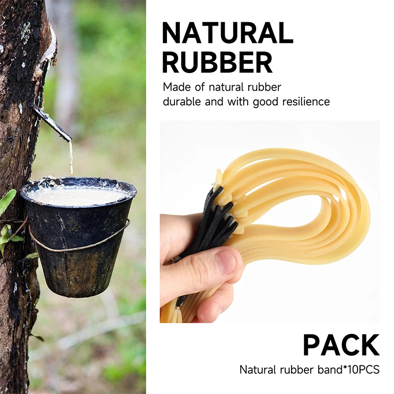 1.5/2.0MM Thick Slingsshots Rubber Band with High Tensile Strength and Elastic Latex Catapult Rubber Band Hunting Accessories
