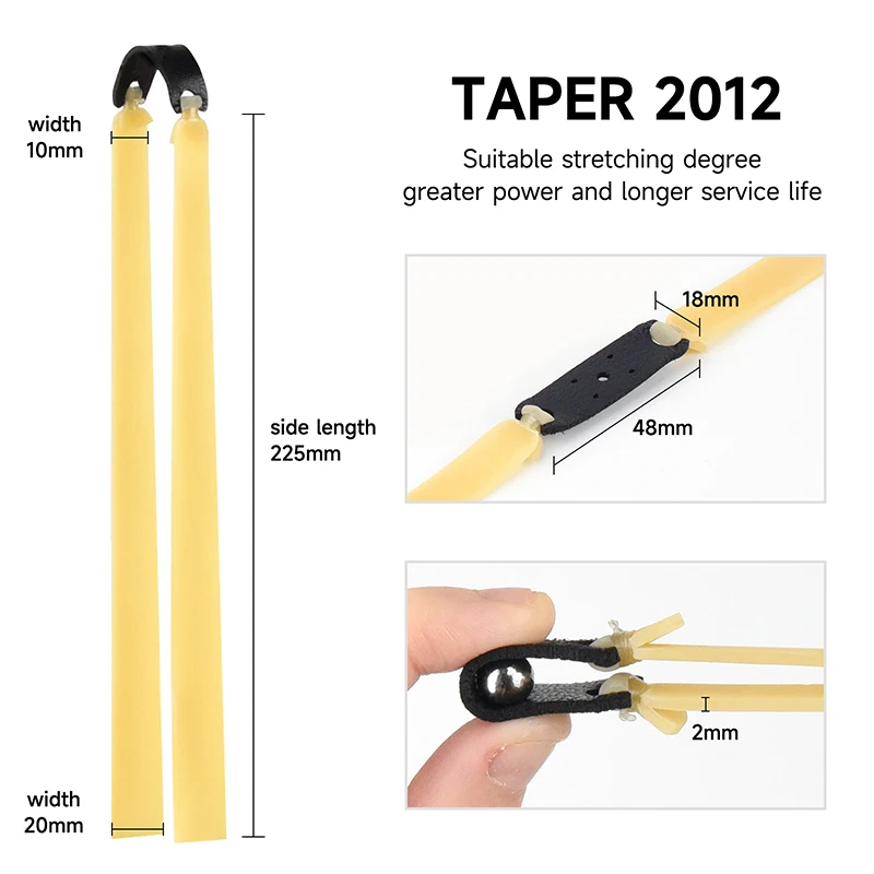 1.5/2.0MM Thick Slingsshots Rubber Band with High Tensile Strength and Elastic Latex Catapult Rubber Band Hunting Accessories