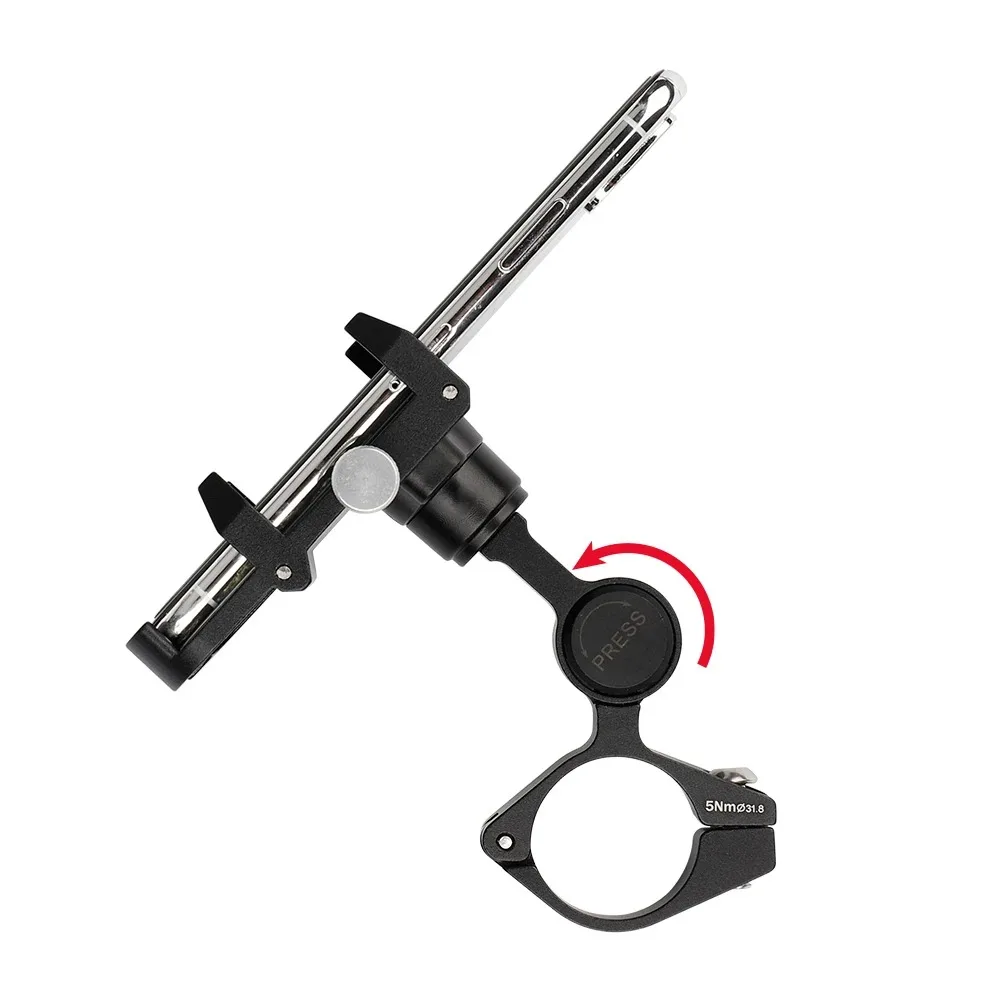 GUB PLUS 21 Motorcycle Bike Phone Holder Aluminum Alloy Cell Phone Holder Bracket Rotatable Adjustable Anti-slip Cycling Parts