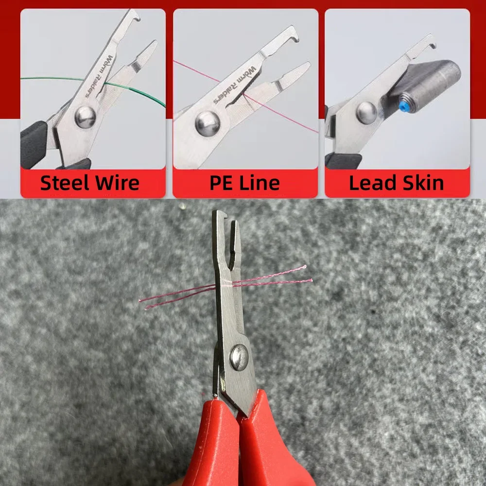 DNDYUJU Alloy Steel Multifunctional Fishing Plier PE Line Cutter with Jagged Hook Remover Carp Fishing Tools Accessories