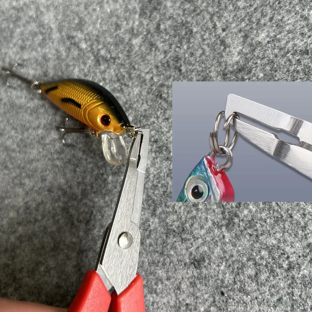 DNDYUJU Alloy Steel Multifunctional Fishing Plier PE Line Cutter with Jagged Hook Remover Carp Fishing Tools Accessories