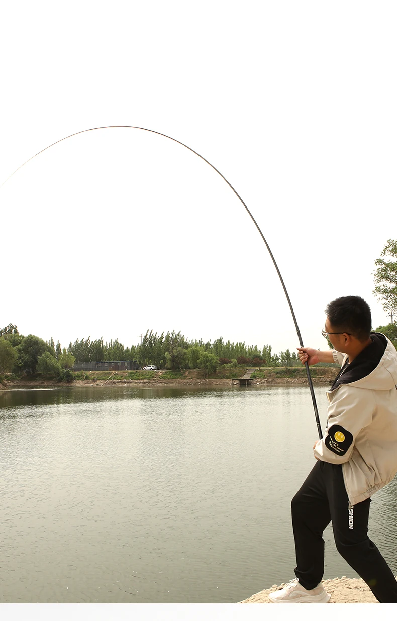 Ultralight High CarbonTelescopic Fishing Rods Carbon Fiber Freshwater Fishing Rod Carp Feeder 3m4m5m6m7m8m Fishing Pole