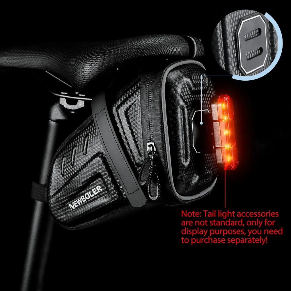 2025 NEW Waterproof Bicycle Saddle Bag MTB Road Bike Saddlebags Reflective Striped Bicycle Tool Holder Bag MTB Accessories