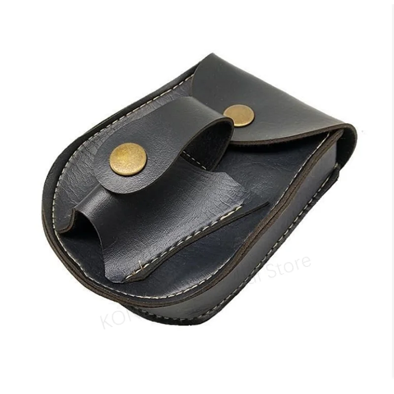 Black/brown Slingshot Steel Ball Carrying Storage Bag Handmade Leather Multifunctional Magnetic Suction Integrated Waist Bag