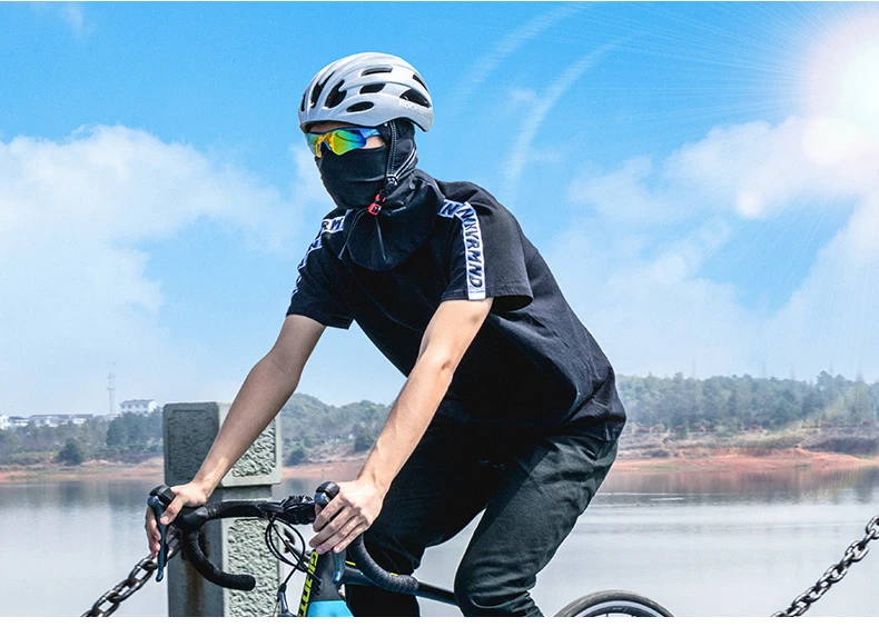 ROCKBROS Summer Ice Silk Bike Caps Anti-UV Sun Protection Breathable Bicycle Bandana Scarf Sports MTB Road Full Face Mask Cap