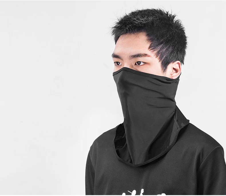 ROCKBROS Summer Ice Silk Bike Caps Anti-UV Sun Protection Breathable Bicycle Bandana Scarf Sports MTB Road Full Face Mask Cap