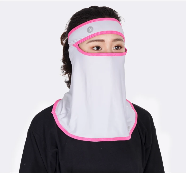 ROCKBROS Summer Ice Silk Bike Caps Anti-UV Sun Protection Breathable Bicycle Bandana Scarf Sports MTB Road Full Face Mask Cap