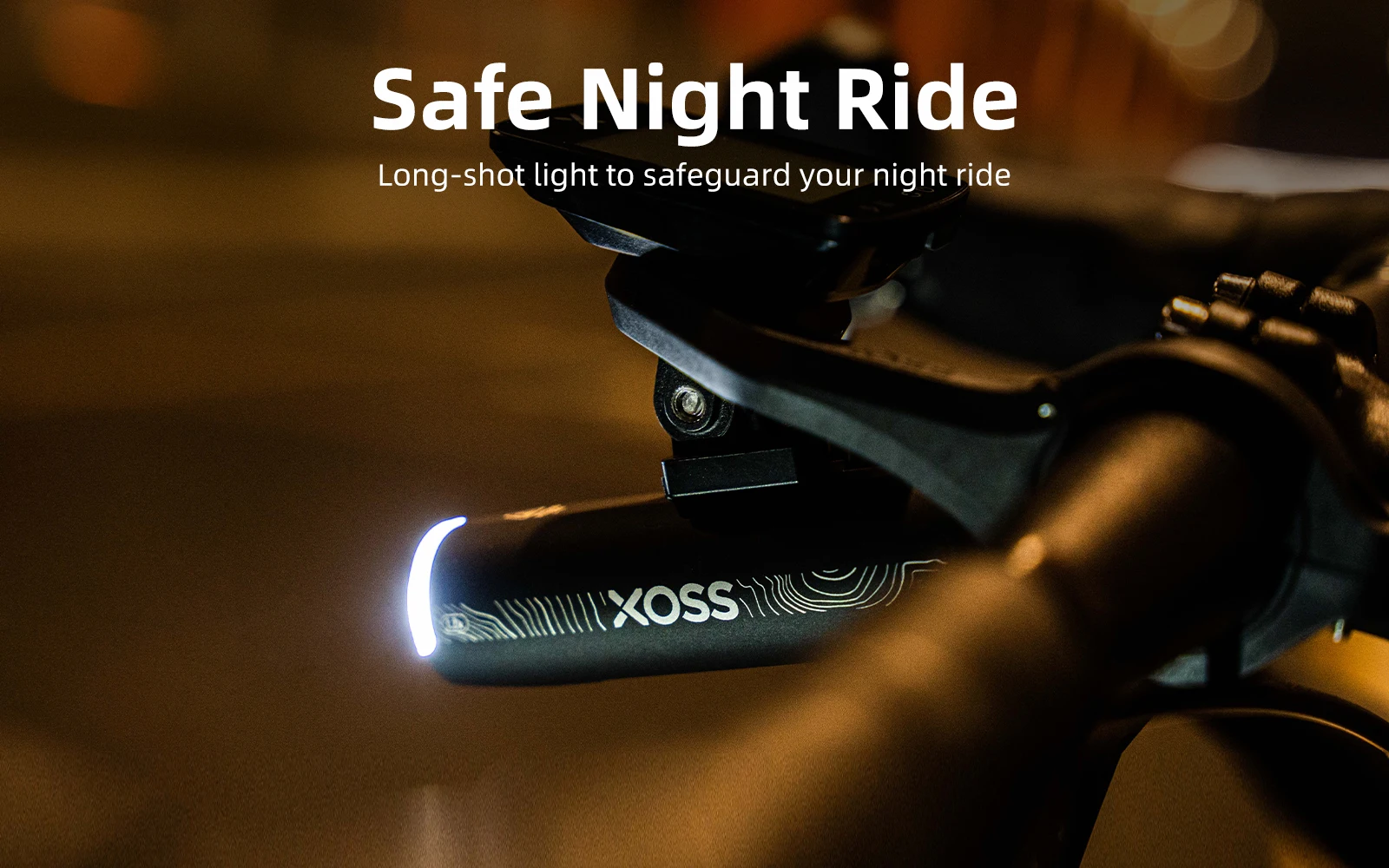 XOSS XL1200 Headlight 200-1200 Lm Bike Light Waterproof Rechargeable Front Lamp Bicycle Light Aluminum Ultralight Flashlight