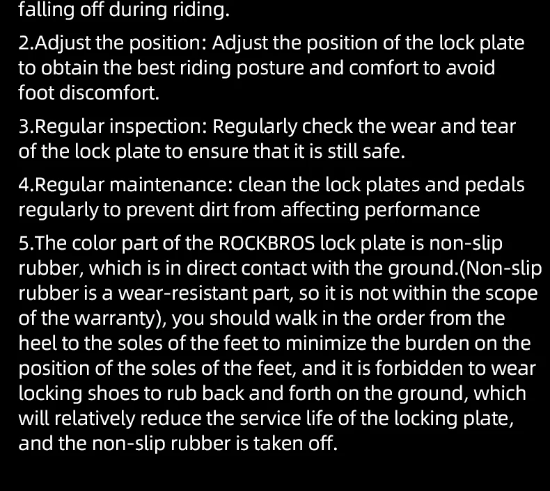 ROCKBROS Road Bike Pedal Cleat for SPD-SL SH11 SH10 SH12 Lock Pedal Shoes Cleats Bike Pedal Anti-Slip Road Bike Parts