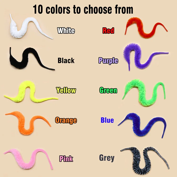 MNFT 12Pcs Mangum Dragon Tails Pike Muskie Steelhead Fly Tying Lure Saltwater Baitfish Fly Snake Wigle Tail Material Soft Worms