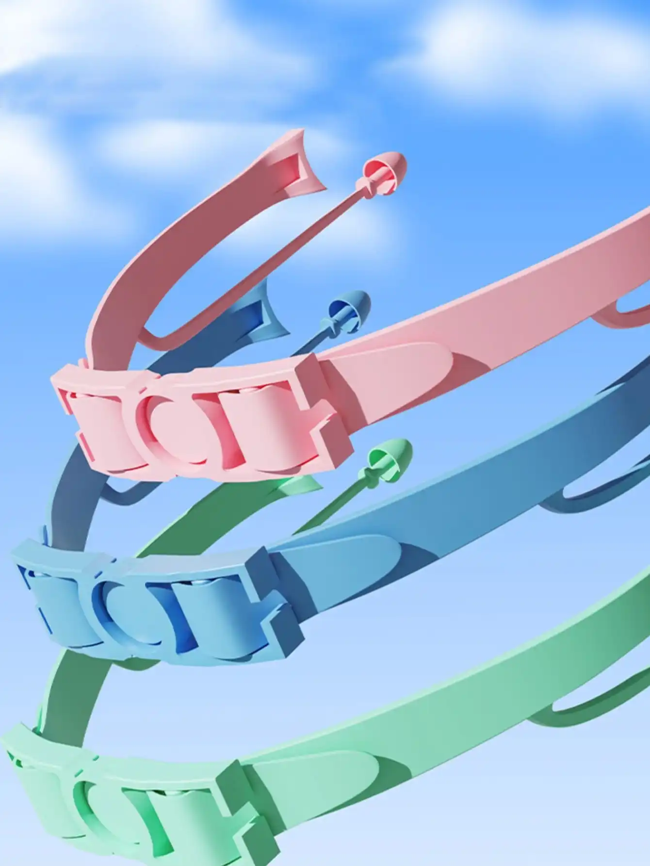 Children's High-definition Waterproof And Anti Fog Swimming Large Frame Glasses, Convenient Goggles Silicone Connected Earplugs