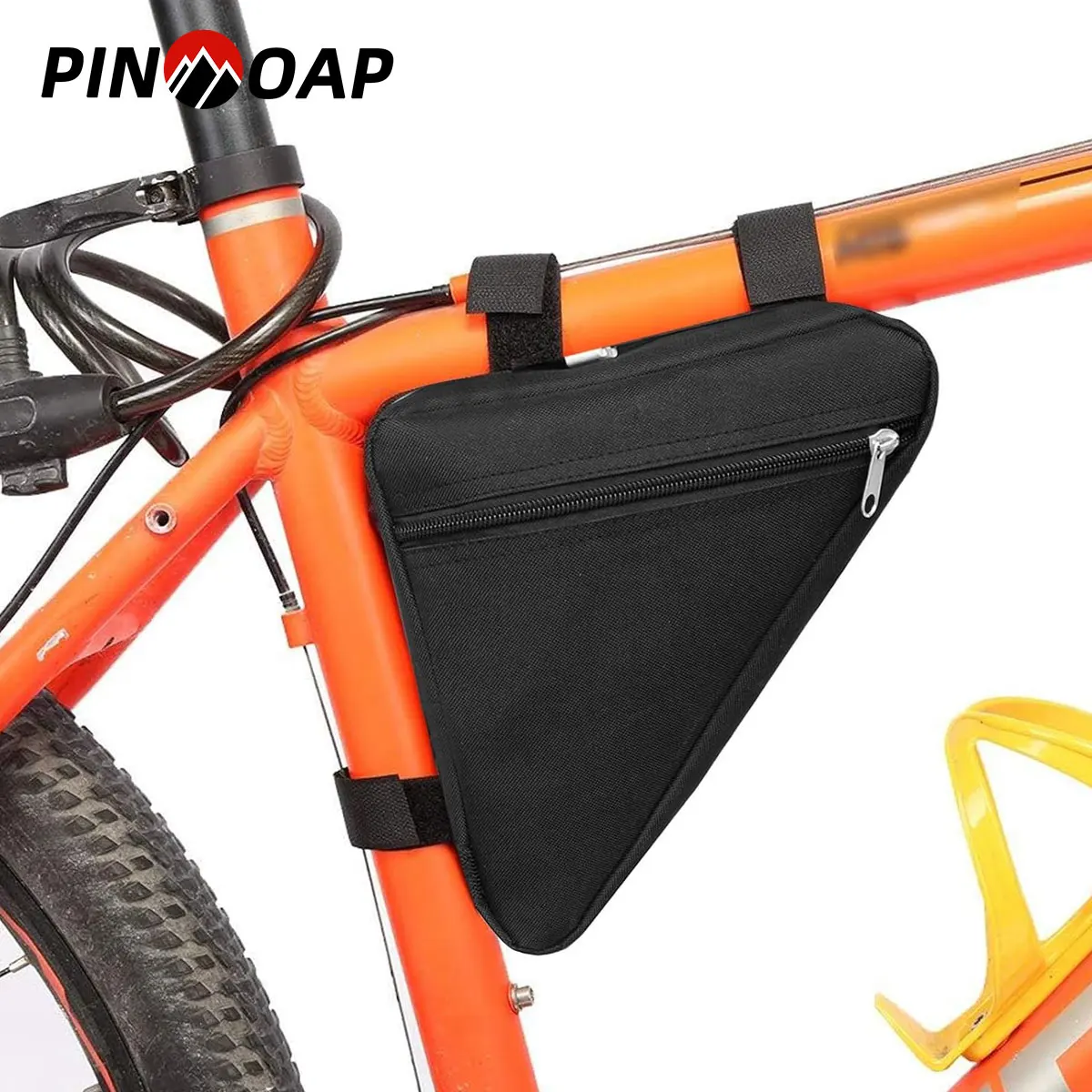 Mountain Bike Triangular Bag Bicycle Front Frame Handle Handbag Phone Bag Flashlight Bag Road Bike Triangular Bag Waterproof Bag