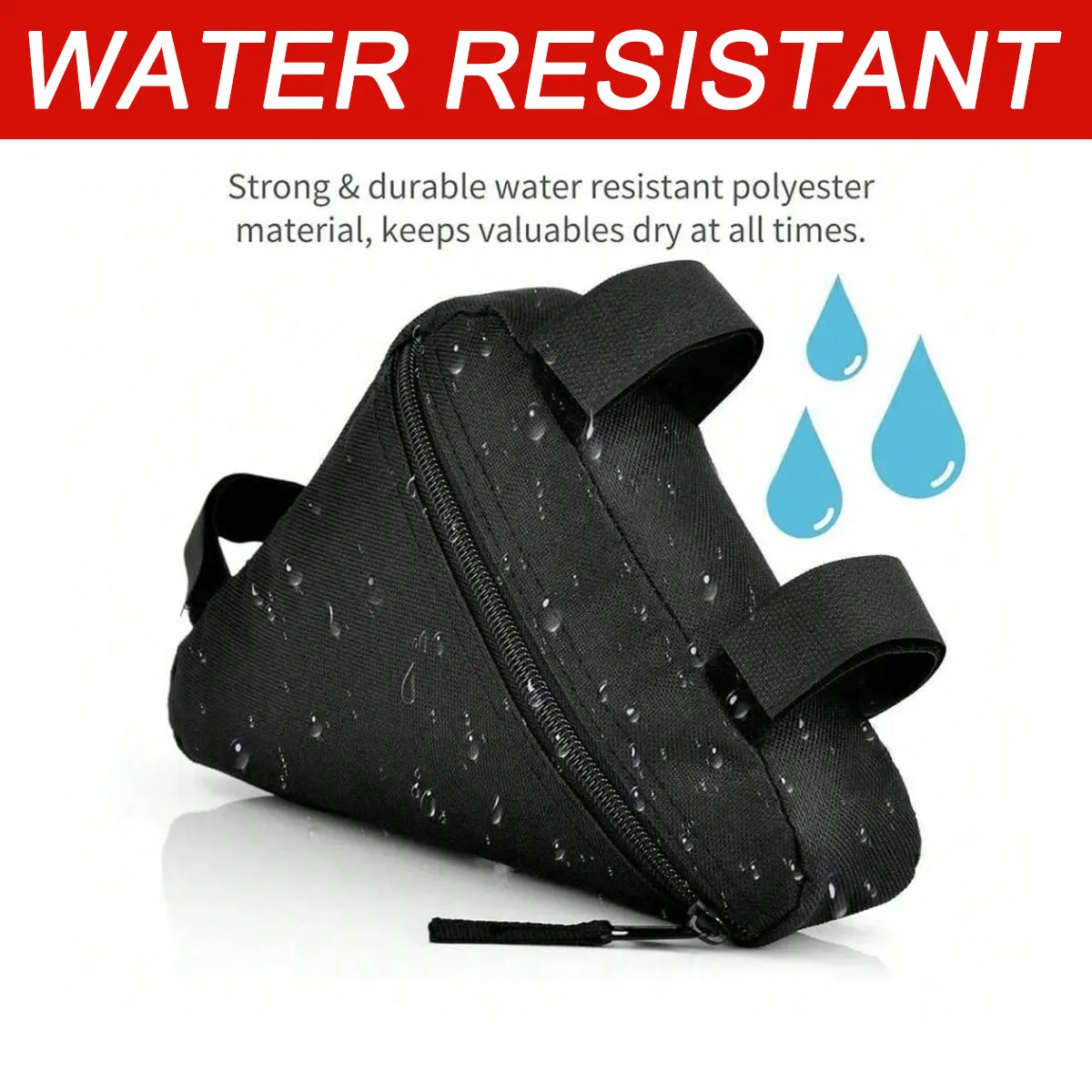 Mountain Bike Triangular Bag Bicycle Front Frame Handle Handbag Phone Bag Flashlight Bag Road Bike Triangular Bag Waterproof Bag