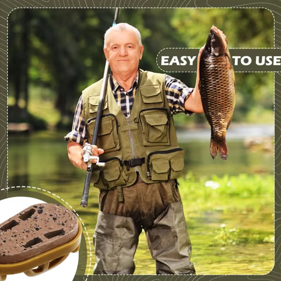 2pcs/3pcs/6pcsCarp Fishing Method Feeders,20g/30g/40g/50g/60g Fishing Feeders with Quick Realease Mould,Carp Fishing Accessories