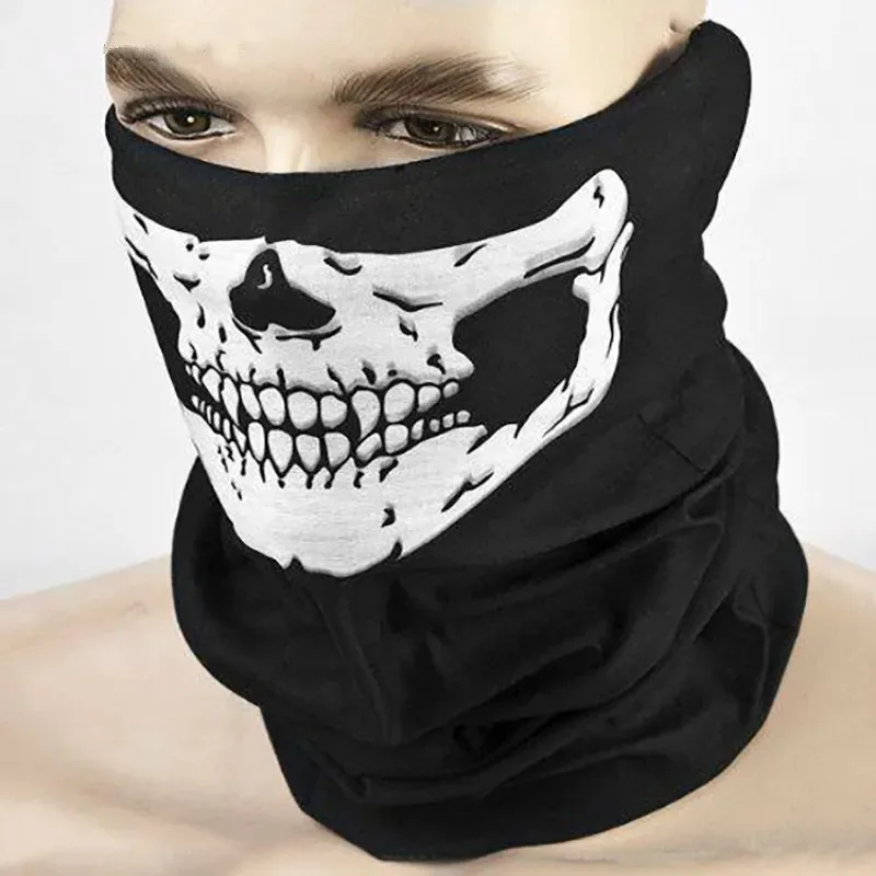 Multi-functional Eight Color Skull Bandana Helmet Camping Halloween Neck Face Mask Paintball Ski Sport Headband Hiking Scarves