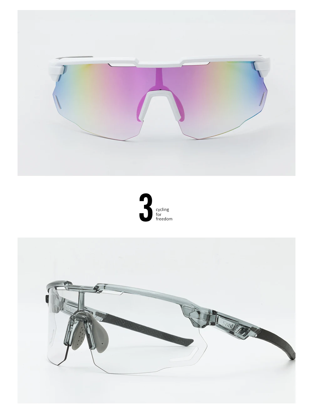 Santic Cycling Glasses Outdoor Sports Sunglasses Men Women Eyewear Sport Polarized Glasses Road Cycling UV400 Protection Glasses