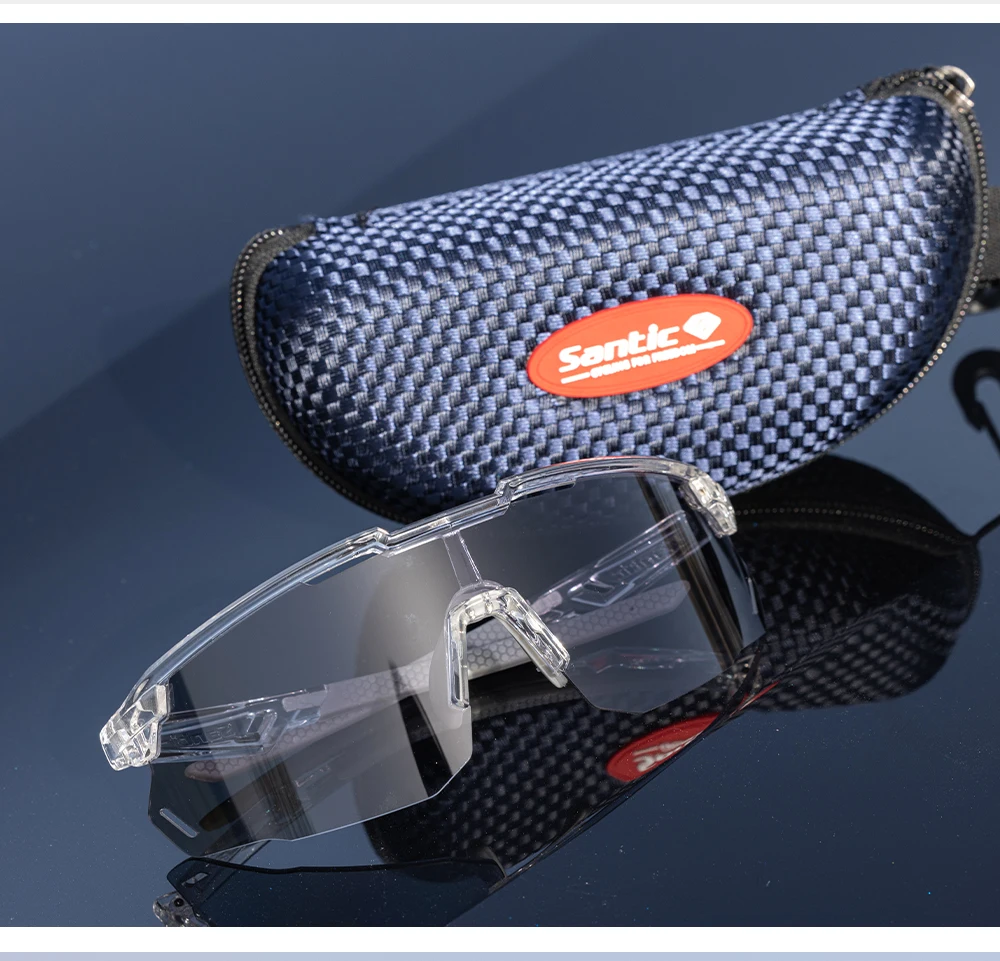 Santic Cycling Glasses Outdoor Sports Sunglasses Men Women Eyewear Sport Polarized Glasses Road Cycling UV400 Protection Glasses