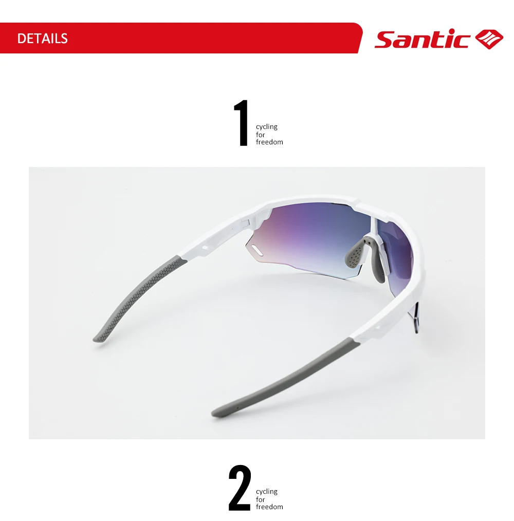 Santic Cycling Glasses Outdoor Sports Sunglasses Men Women Eyewear Sport Polarized Glasses Road Cycling UV400 Protection Glasses