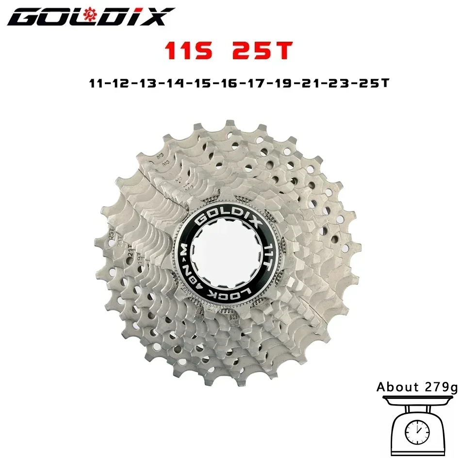 GOLDIX Road Bike 8 9 10 11 12Speed 11-25T/28T/32T/34T/36T Bicycle Cassette Freewheel for SHIMAN* HG Bicycle Accessories