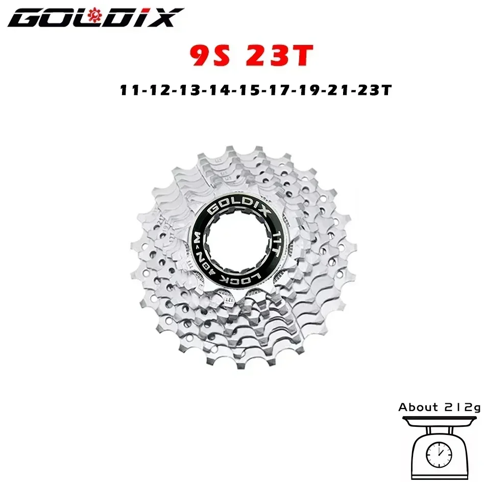 GOLDIX Road Bike 8 9 10 11 12Speed 11-25T/28T/32T/34T/36T Bicycle Cassette Freewheel for SHIMAN* HG Bicycle Accessories