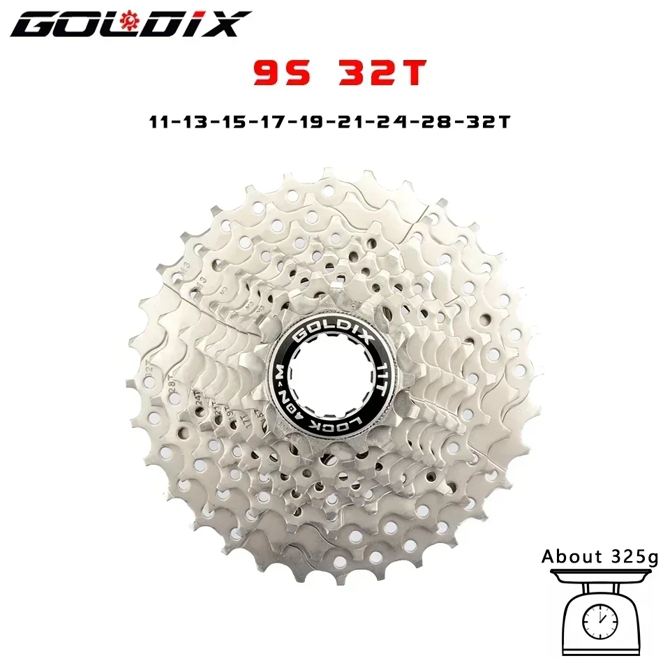 GOLDIX Road Bike 8 9 10 11 12Speed 11-25T/28T/32T/34T/36T Bicycle Cassette Freewheel for SHIMAN* HG Bicycle Accessories