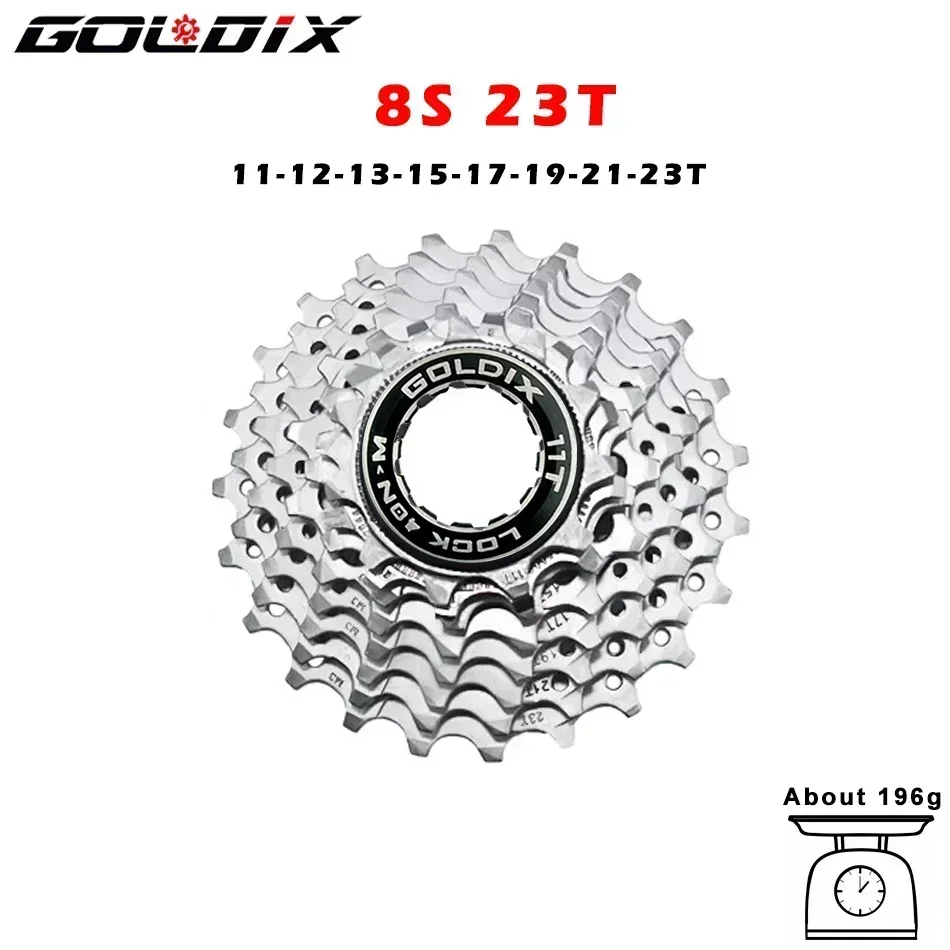 GOLDIX Road Bike 8 9 10 11 12Speed 11-25T/28T/32T/34T/36T Bicycle Cassette Freewheel for SHIMAN* HG Bicycle Accessories
