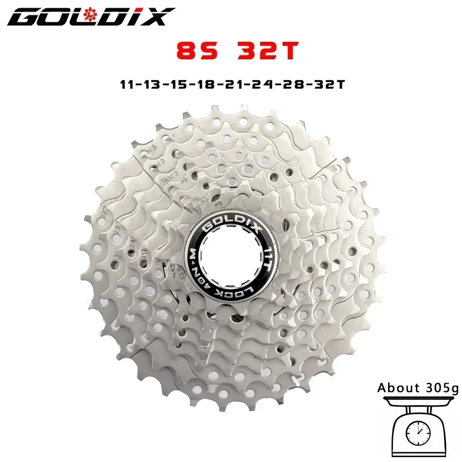 GOLDIX Road Bike 8 9 10 11 12Speed 11-25T/28T/32T/34T/36T Bicycle Cassette Freewheel for SHIMAN* HG Bicycle Accessories
