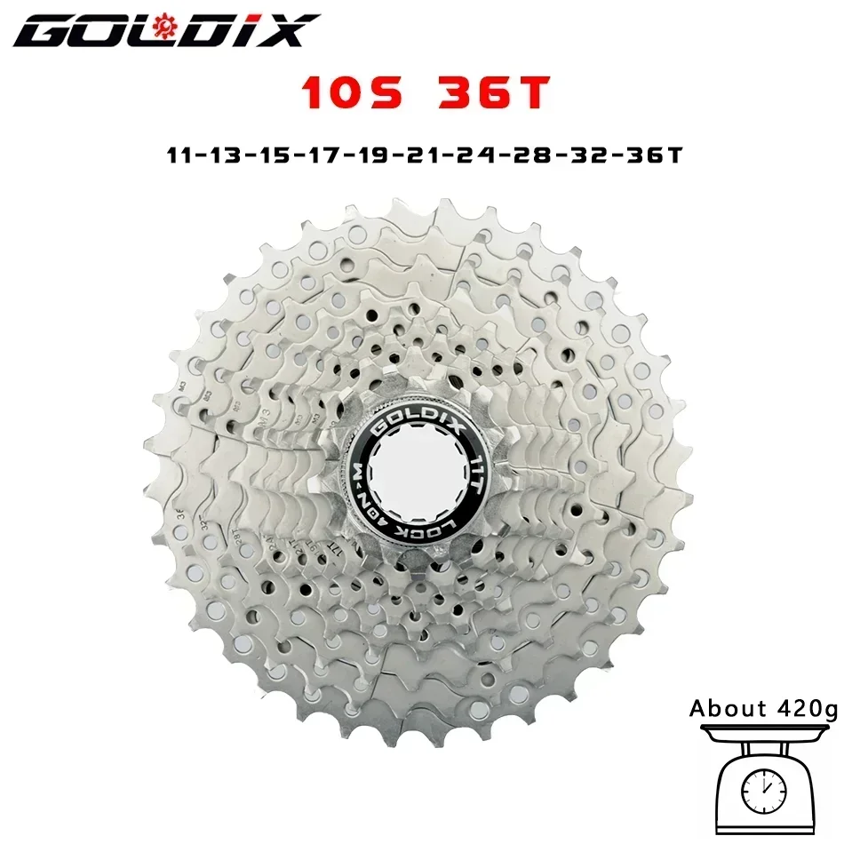 GOLDIX Road Bike 8 9 10 11 12Speed 11-25T/28T/32T/34T/36T Bicycle Cassette Freewheel for SHIMAN* HG Bicycle Accessories