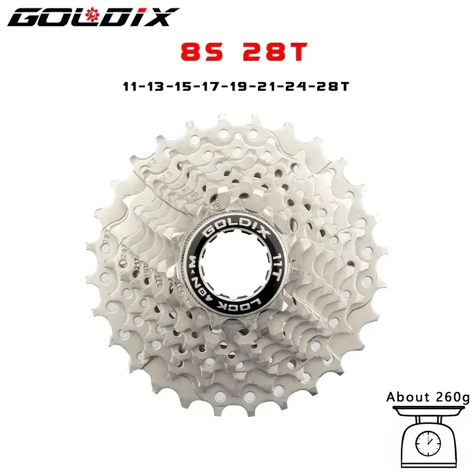 GOLDIX Road Bike 8 9 10 11 12Speed 11-25T/28T/32T/34T/36T Bicycle Cassette Freewheel for SHIMAN* HG Bicycle Accessories