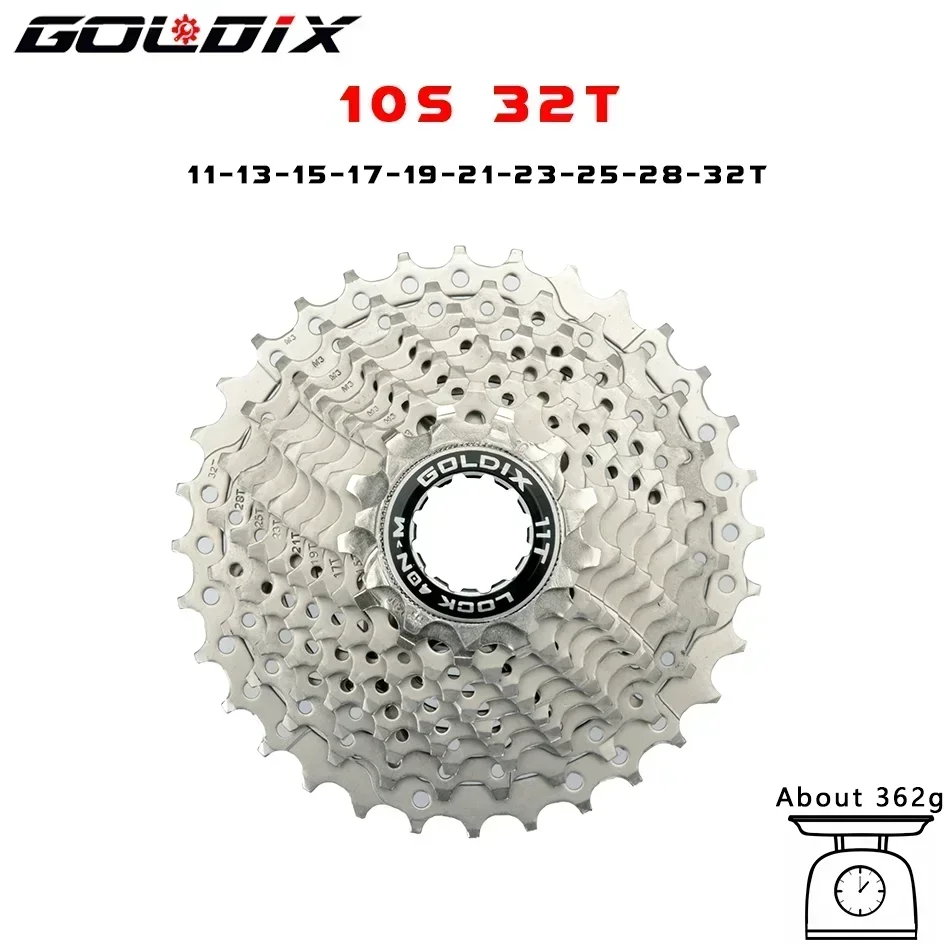 GOLDIX Road Bike 8 9 10 11 12Speed 11-25T/28T/32T/34T/36T Bicycle Cassette Freewheel for SHIMAN* HG Bicycle Accessories