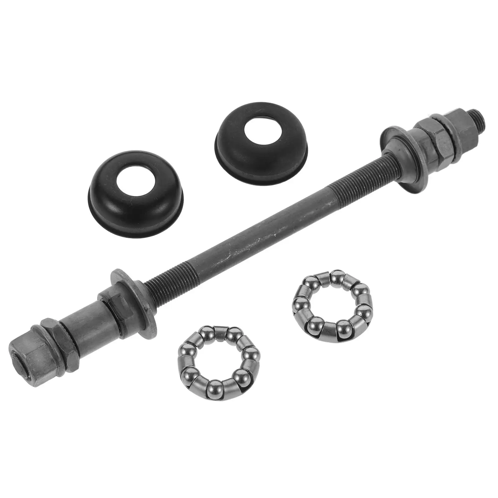 Rear Axle 180mm Grey High Strength Titanium Alloy Bearing Hub Center Shaft For Bike Durable Wheel Hub Kit Thread