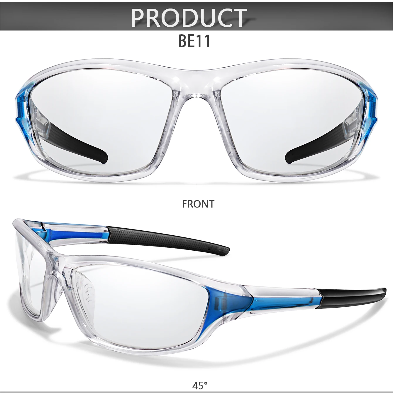 New Style Photochromic Cycling Eyewear Men Women MTB Bike Running Fishing Glasses Comfortable Brand Bicycle Goggles UV400