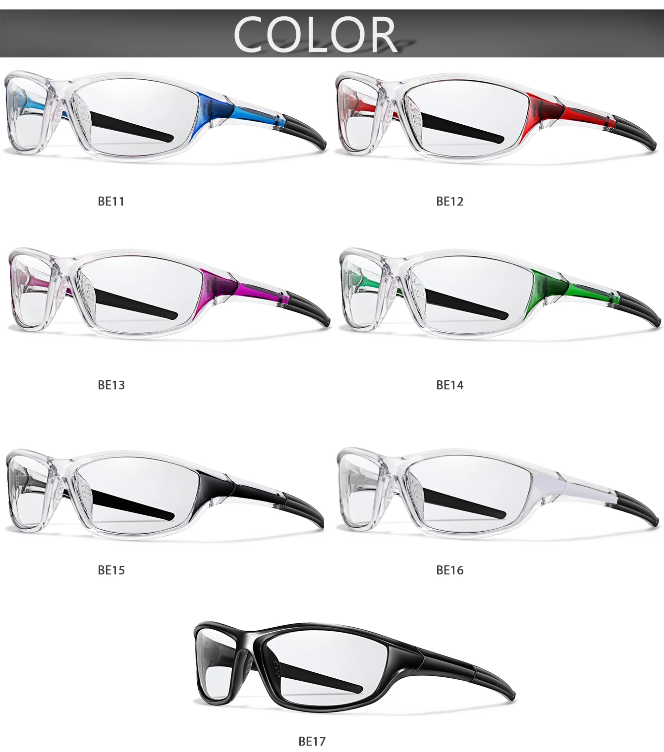New Style Photochromic Cycling Eyewear Men Women MTB Bike Running Fishing Glasses Comfortable Brand Bicycle Goggles UV400