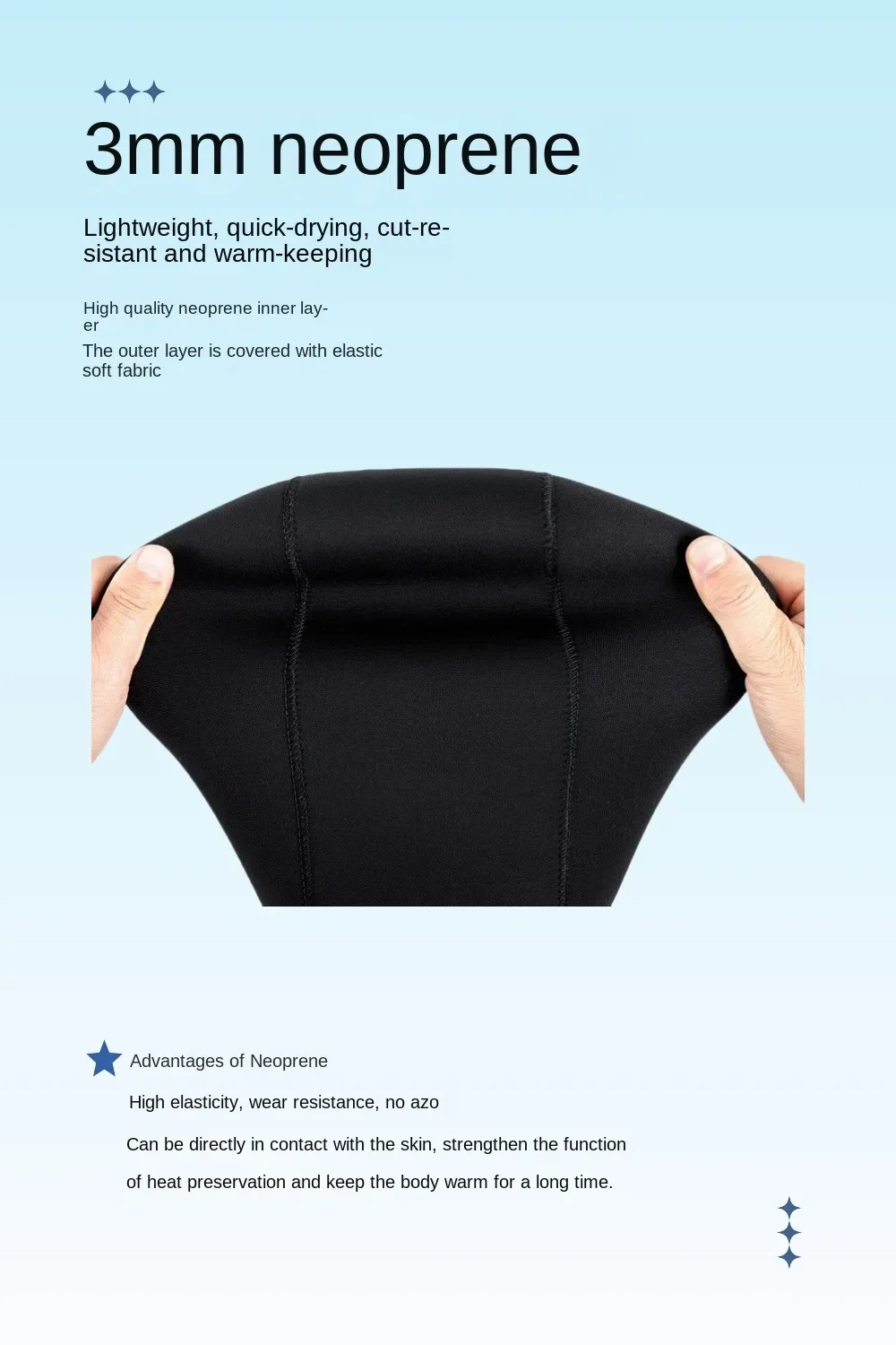 Neoprene Diving Hood Wetsuit Cap 3mm/5mm Stretchy Thermal Scuba Dive Hood for Men Women Cold Water Swimming Snorkeling Surfing