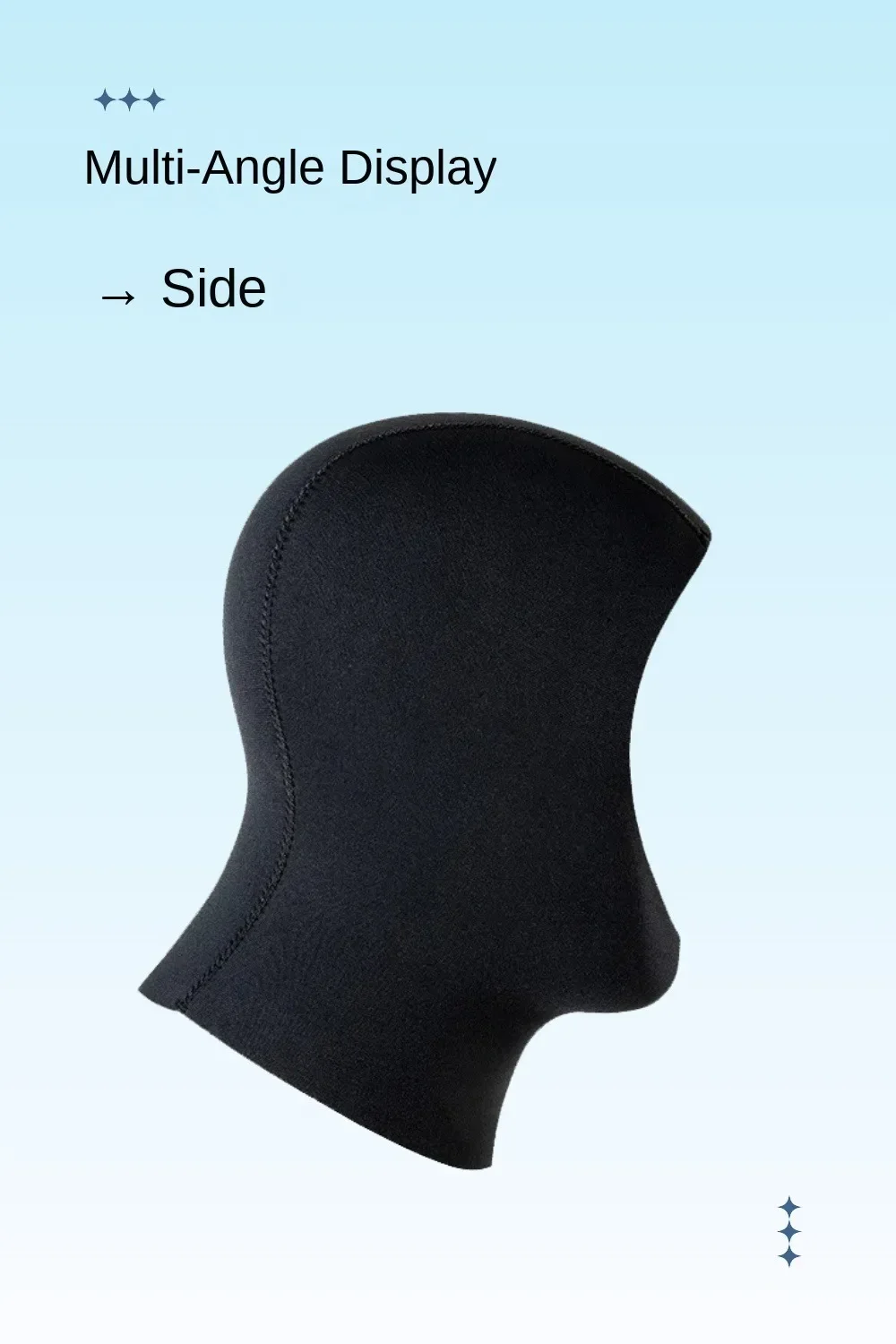 Neoprene Diving Hood Wetsuit Cap 3mm/5mm Stretchy Thermal Scuba Dive Hood for Men Women Cold Water Swimming Snorkeling Surfing