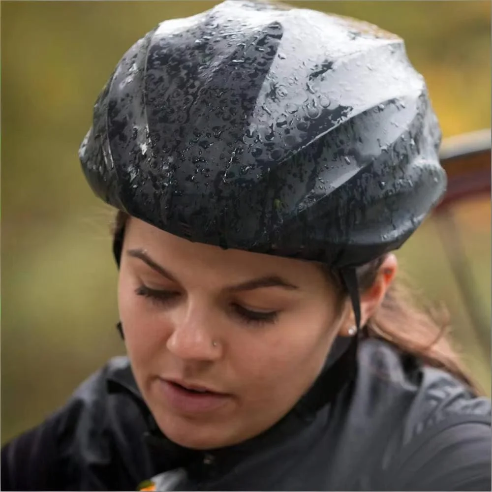 Cycling Helmet Cover, Fits Most Bike Helmets - Keeps Wind, Rain and Sun Away from Head;