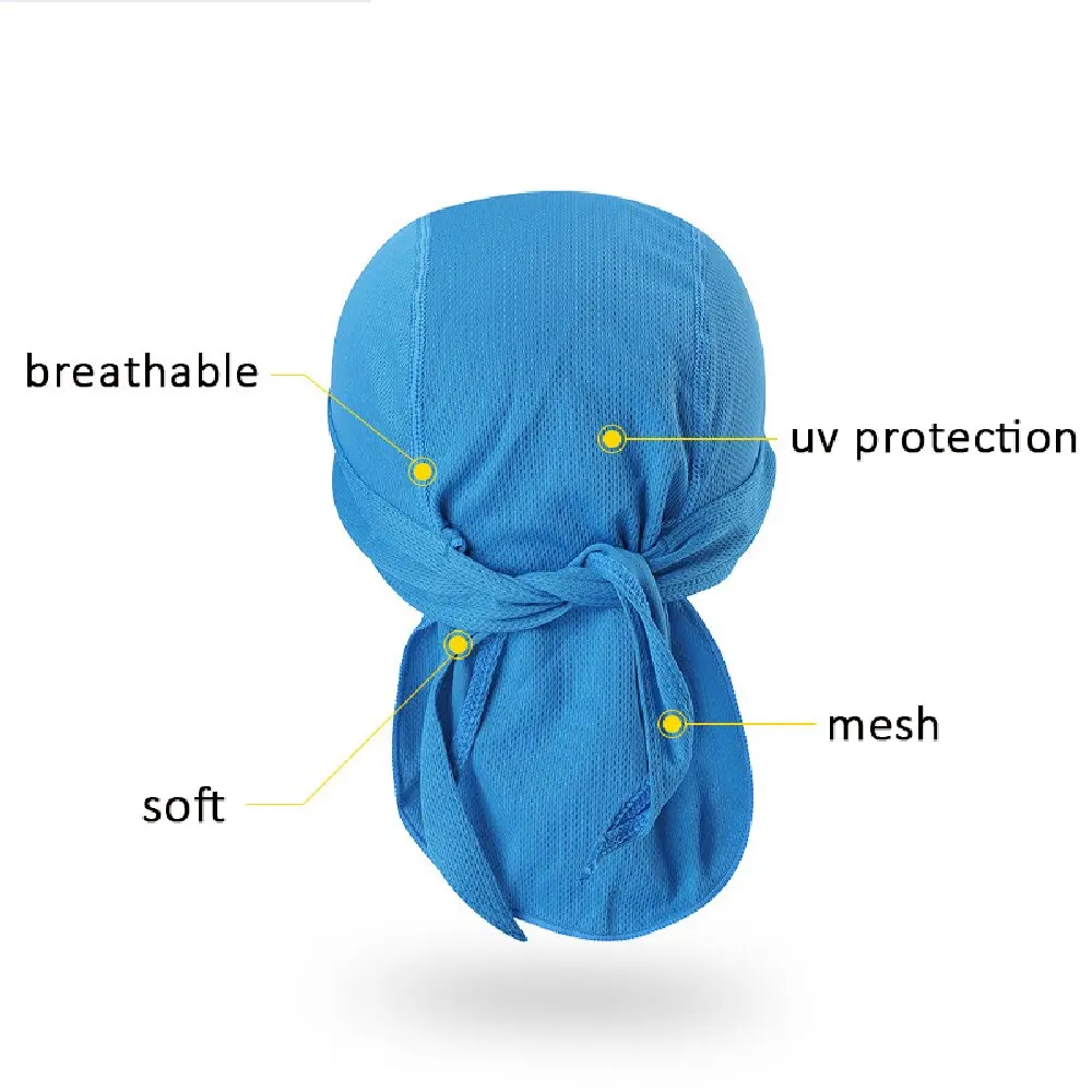 Cycling Headscarf Quick-dry Sun-Protective Hat Bicycle Headband Sweat-wicking Cap Hard Hat for Outdoor Sport Elastic Headscarf