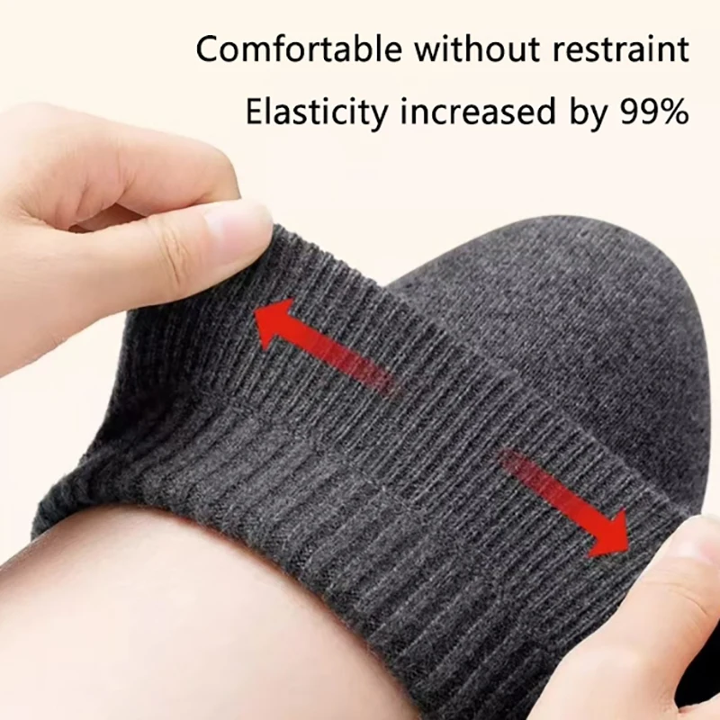Unisex Winter Knit Plush Knee Braces Exercise Protection Velvet Knee Pads Warm Material Sleeve Pain Relief Ski Cycling Running