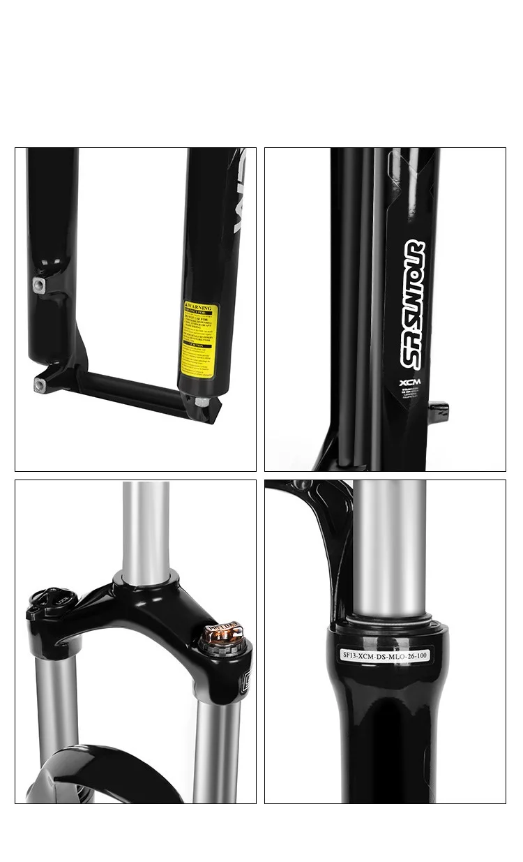 SUNTOUR XCM MTB Forks 26/27.5/29 inch Aluminium Hydraulic Shoulder Locking Mechanical Spring Forks Mountain Bike Disc Fork