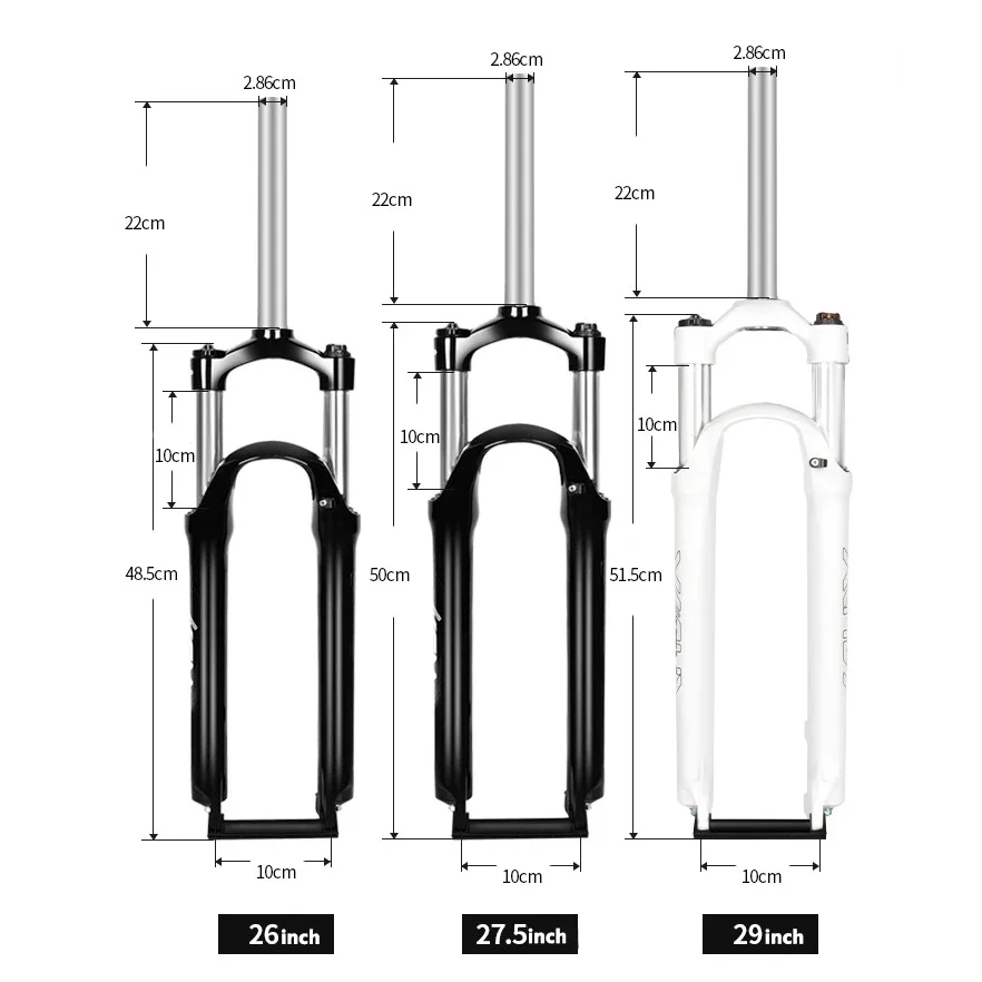 SUNTOUR XCM MTB Forks 26/27.5/29 inch Aluminium Hydraulic Shoulder Locking Mechanical Spring Forks Mountain Bike Disc Fork