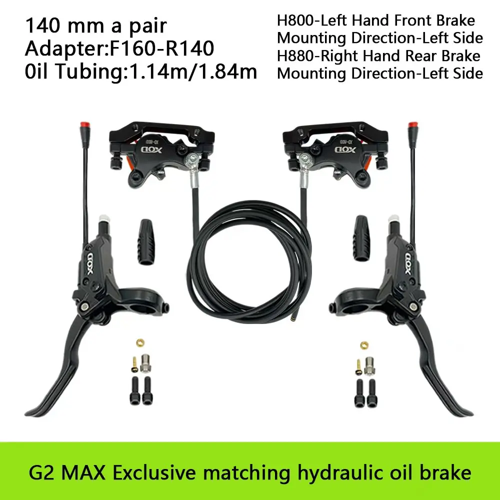 Electric Scooter Brake H800/H880 Electric Scooter Hydraulic Disc Brake For KUKirin G2 MAX G2 Master G3 Pro G4 G5