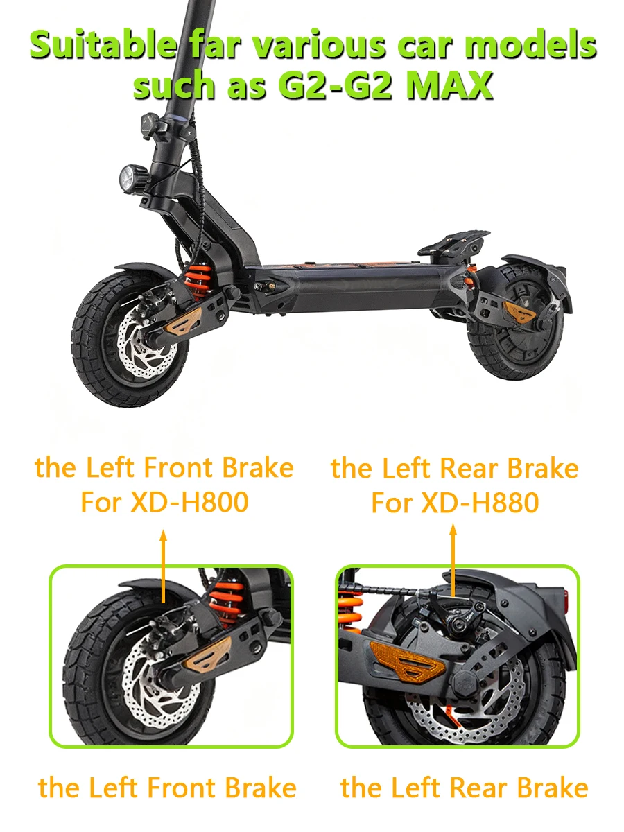 Electric Scooter Brake H800/H880 Electric Scooter Hydraulic Disc Brake For KUKirin G2 MAX G2 Master G3 Pro G4 G5