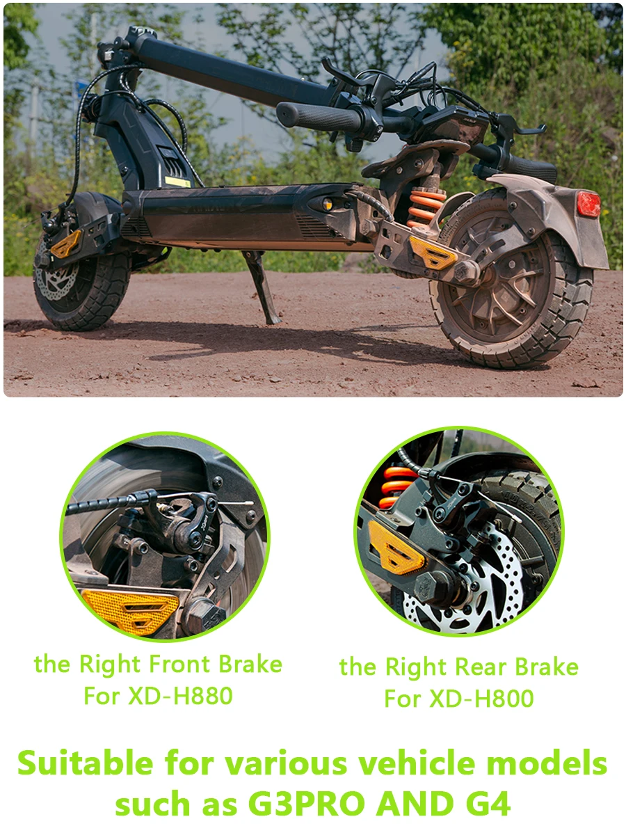 Electric Scooter Brake H800/H880 Electric Scooter Hydraulic Disc Brake For KUKirin G2 MAX G2 Master G3 Pro G4 G5