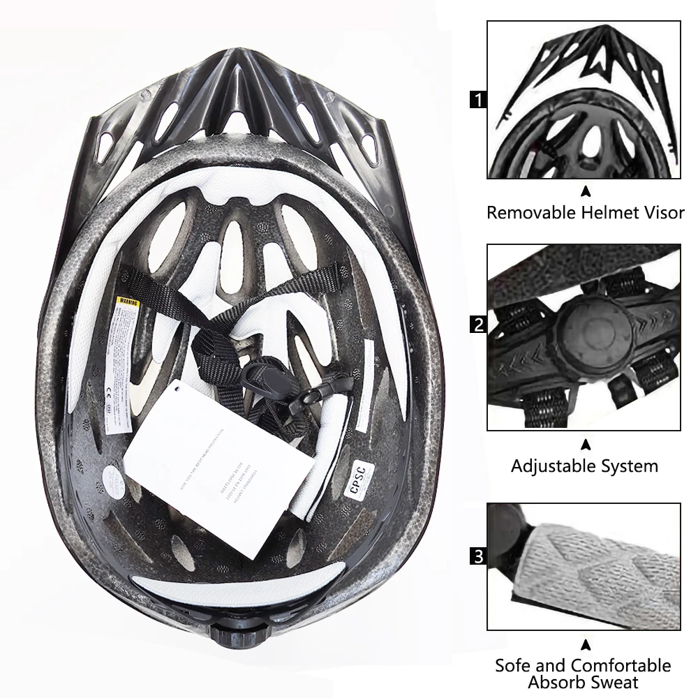 PMT Lightweight Cycling Helmet Comfort Lining Hollow Riding Safety Head Protection Bicycle MTB Helmet Carbon Pattern Bike Helmet