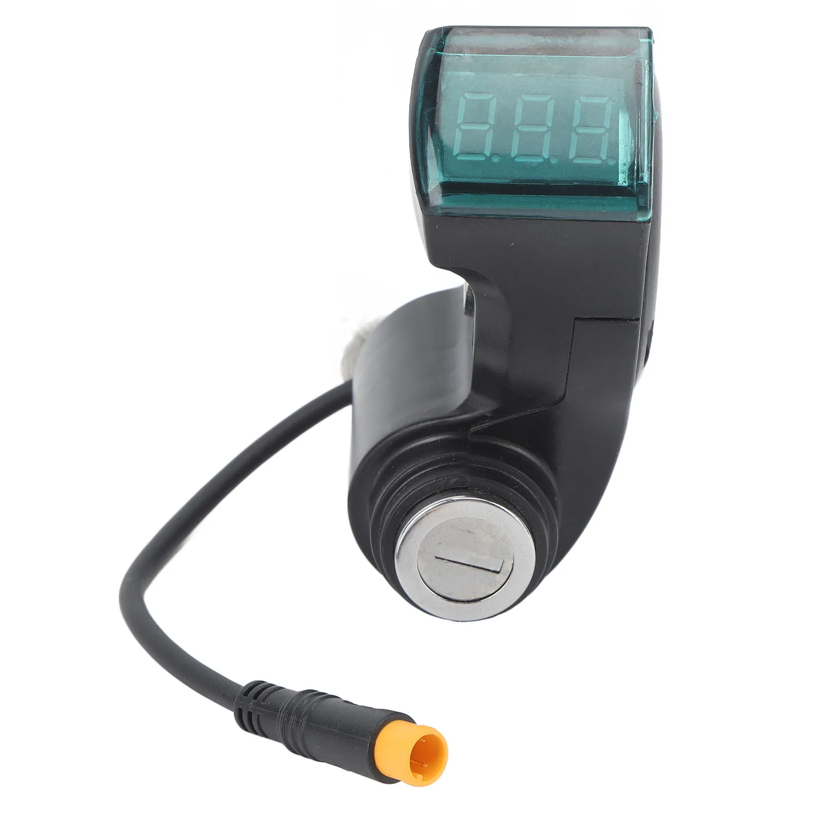 Electric Scooter Key Switch Lock Waterproof 3 Pin 10 Inch Scooter Digital Display Switch Lock ABS with 2 Keys for Maintenance