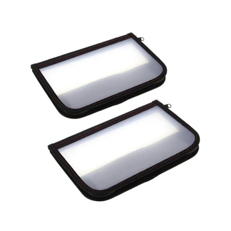 1x Portable Plastic Clear Visual Lure Hooks Storage Bag With Double Zipper Nonslip Fishing Gear Package Pouch Fish Bait Sack